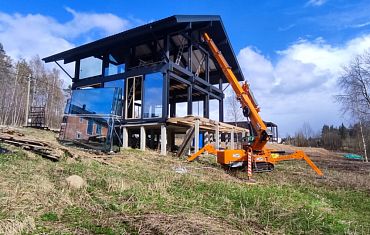 Остекление на неровной поверхности техникой Арлифт