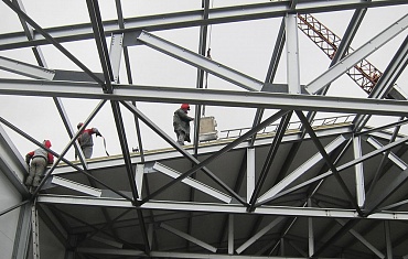 Строительство ангара